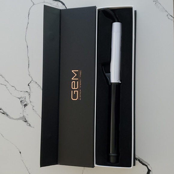 Gem 1 ¼" Ceramic Extended Barrel Curling Iron Dual Voltage NIB - Picture 4 of 12